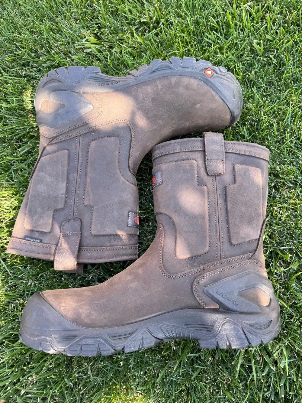 Merrell Men’s 11 Strongfield Leather Pull On Composite Toe Waterproof Boots EUC